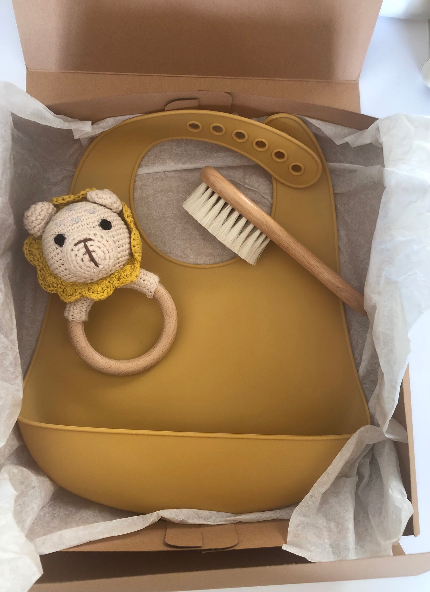 Conjunto LEÃO - Babete silicone