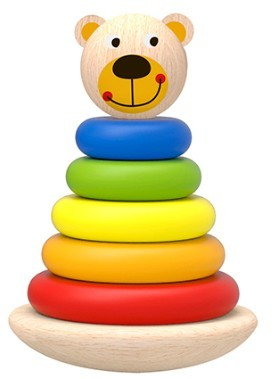 Torre de encaixe - urso - Tillie & Teo