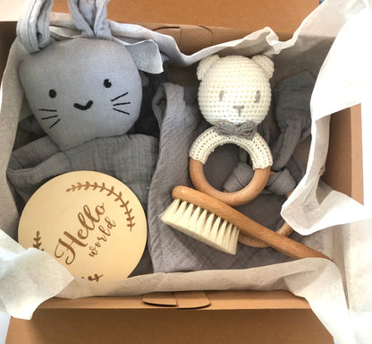Conjunto Coelho Com Chocalho Em Croché